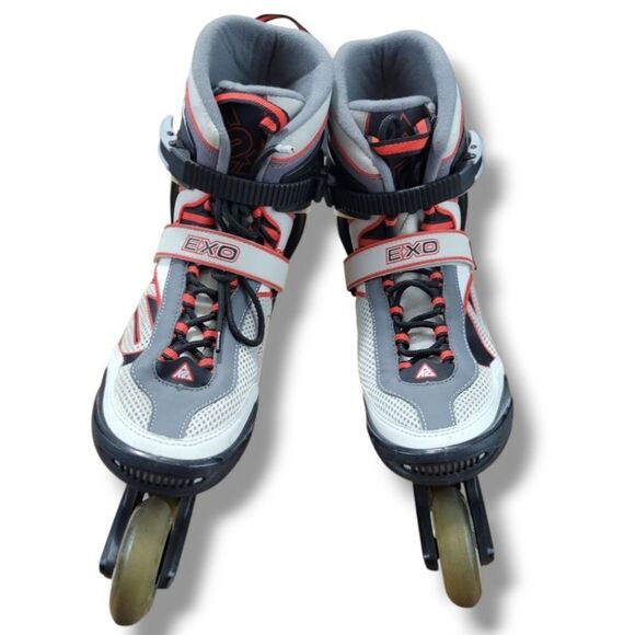 K2 EXO Inline Skates Size 11 Men's K2 EXO 108007 ABEC 5 Bearings 78mm/80a Wheels - Picture 2 of 14